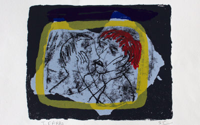 Judith Farro “Le baiser” (sérigraphie 39×53)
