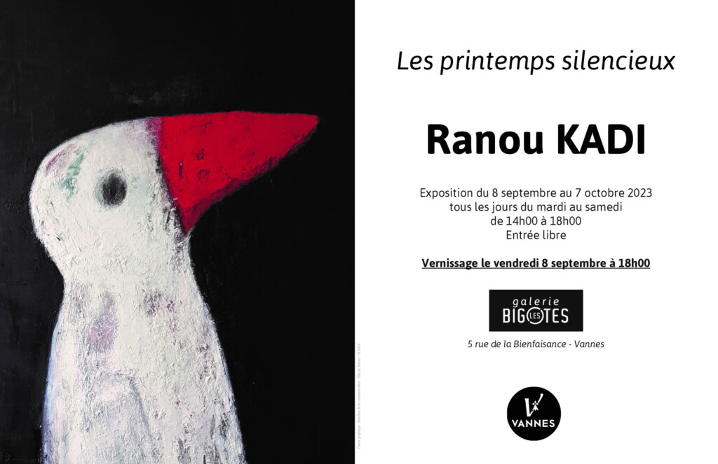 “ Les printemps silencieux ” peintures de Ranou KADI à la galerie Les Bigotes exposition du 8 septembre au 7 octobre 2023
